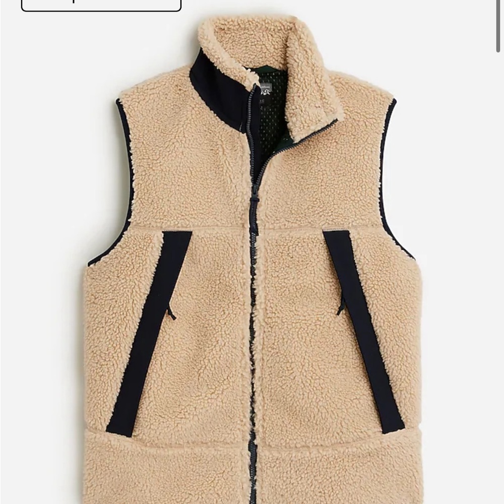 jcrew Nordic sherpa fleece vest